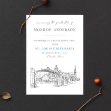 Saint Louis University Graduation Announcement, slu, Invitation, Invite, Univ, Grad Announcements, College