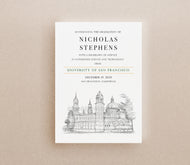 University of San Francisco Graduation Announcement, Invitation, usf, Invite, Univ, California, Grad Announcements