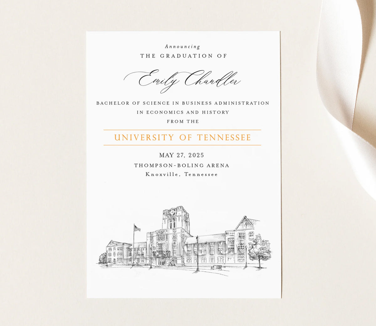 University of Tennessee Graduation Announcement, Invitation, Announcem ...