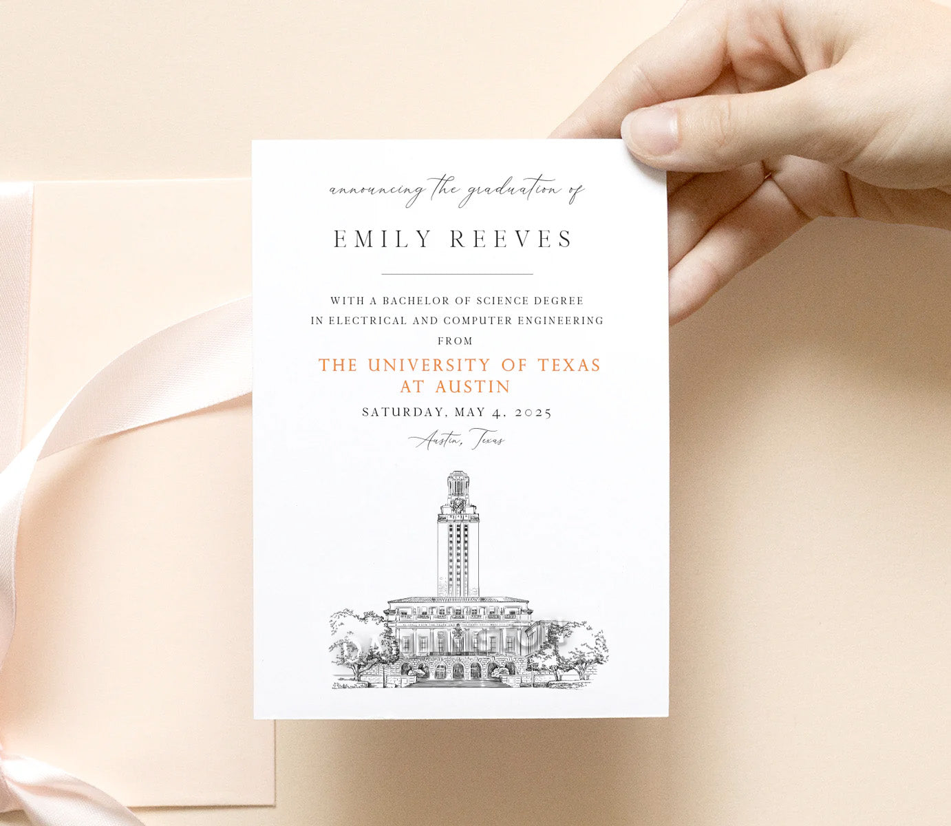 gems of the game graded cards University of Texas at Austin Graduation Announcement, Invitations, Te –  Darlingtongrads