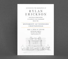 University of Tennessee at Chattanooga Graduation Announcement, Invitation, Invite, Univ, Grad Announcements, College, Tech, Graduation Cards