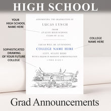 High School Graduation Announcements with College Bound Virginia, University, Schools, VA, HS Grad