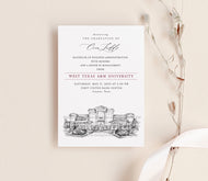 West Texas A&M University, Graduation Announcement, College, Grad Announcements, Tech,  Graduation Cards (set of 25)