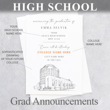 High School Graduation Announcements with College Bound University for Montana Schools, mt, HS Grad