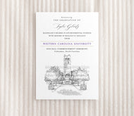Western Carolina University Graduation Announcement, Invitation, Invite, Univ, Grad Announcements, College, Graduation