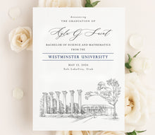 Westminster University Graduation Announcement, Invitation, Invite, Univ, Grad Announcements, College, Graduation Cards