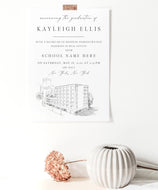University of Miami Graduation Announcement , Invitation, Announcements, Florida, College, Tech, Grad, Graduation Cards (set of 25)
