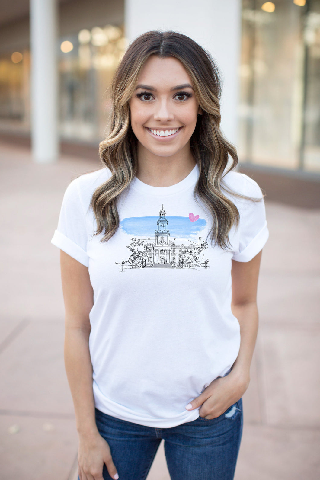 Johns Hopkins University Wearable Fine Art Shirt, Hand Drawn, JHU, T-Shirt, Alumni, Gift, Christmas, Graduation, College