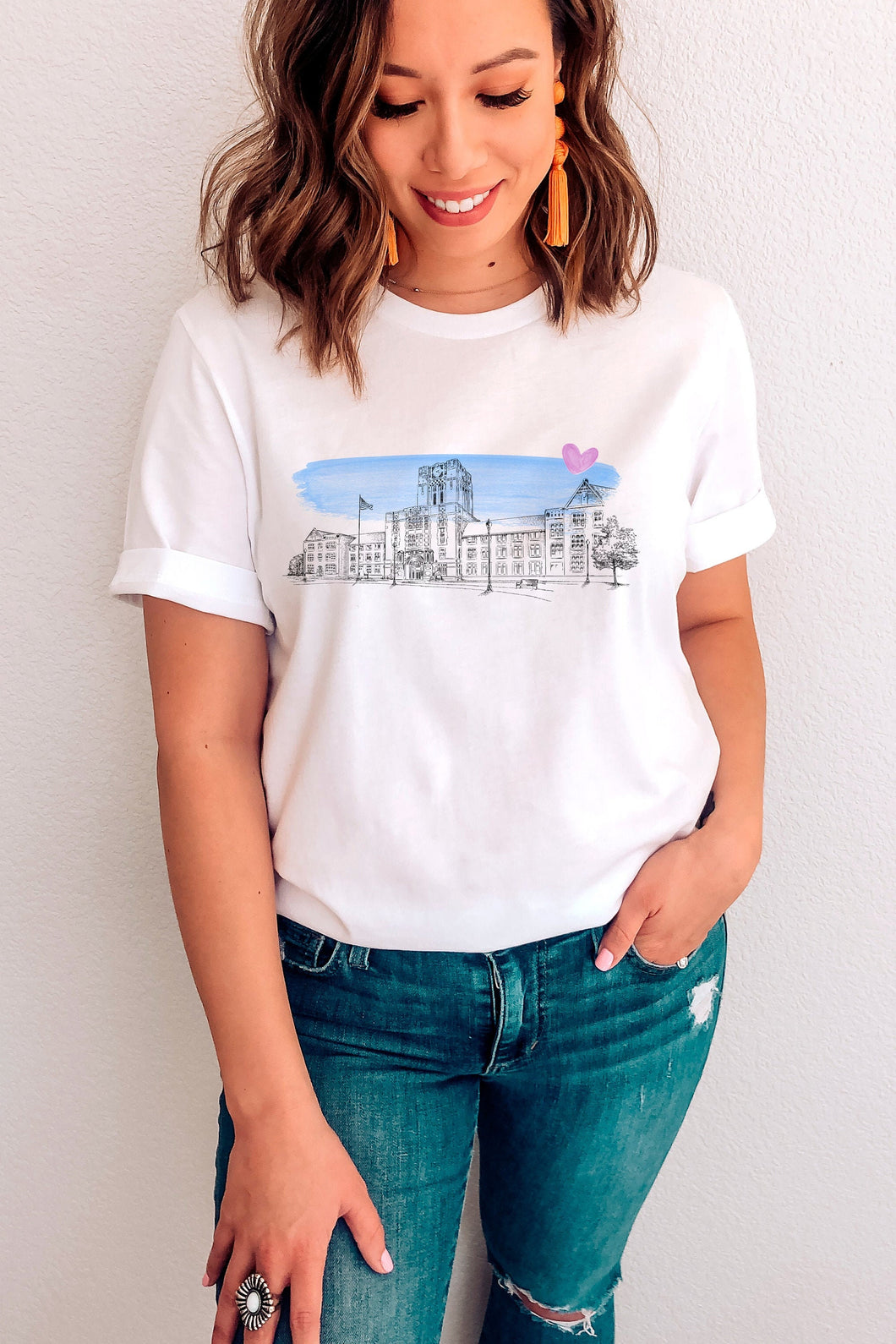 University of Tennessee Wearable Fine Art Shirt, utk, Hand Drawn, T-Shirt, Alumni, Gift, Christmas, Graduation, College